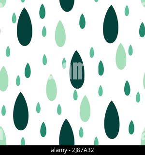 Kids seamless water drops pattern for fabrics and textiles and linens and gifts and wrapping paper Stock Photo