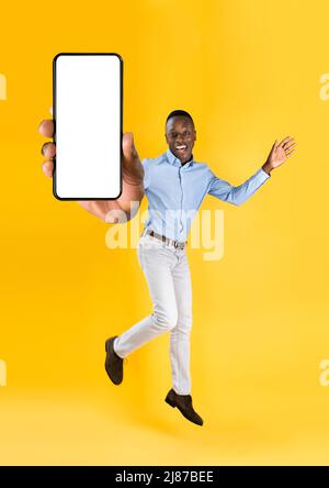 Showing Phone Application Mockup. Mobile Technology Digital App Stock Photo