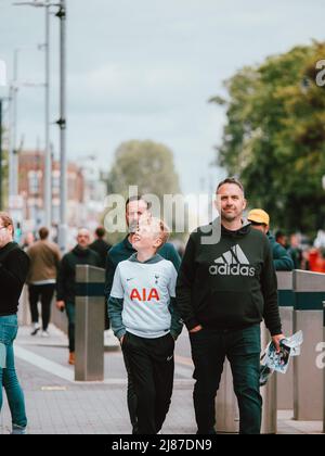 Tottenham Hotspur vs Arsenal North London Derby, 2022 Stock Photo