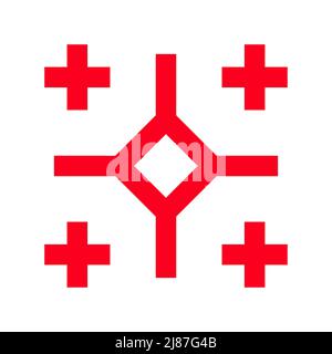 Georgia square label Stock Vector