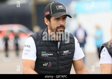 Germany, Berlin, May 13, 2022. Lucas di Grassi. The official championship 'ABB FIA Formula E Championship 2021/22' consists of 16 races, which are held in 10 different cities worldwide. The Shell Recharge Berlin E-Prix 2022 is on May 14th and 15th, 2022 with a double race in Berlin. The 2021/2022 electric racing series will take place at the former Tempelhof Airport.. Stock Photo