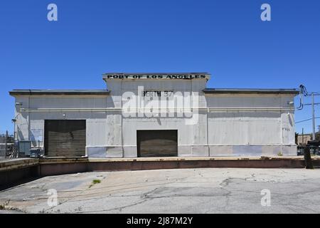 SAN PEDRO, CALIFORNIA - 11  MAY 2022: Berth 57 in the Port of Los Angeles. Stock Photo