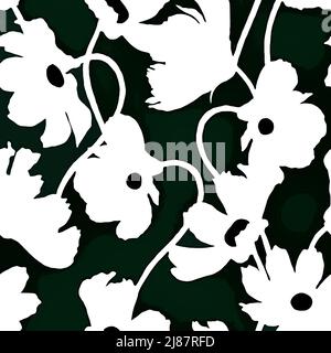 Textile and wallpaper patterns. A printable digital illustration work. Floral Print designs. Stock Photo