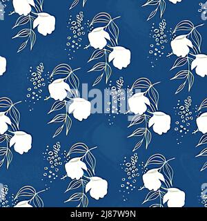 Textile and wallpaper patterns. A printable digital illustration work. Floral Print designs. Stock Photo