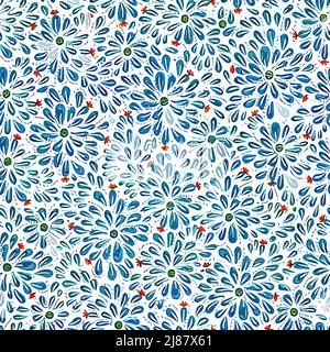 Textile and wallpaper patterns. A printable digital illustration work. Floral Print designs. Stock Photo