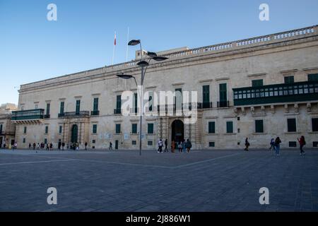 The Grandmaster's Palace  officially known as The Palace ), is a palace in Valletta, Malta. Stock Photo