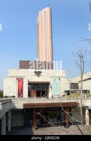 New modern building of the Nanjing museum, Jiangsu, China. Stock Photo