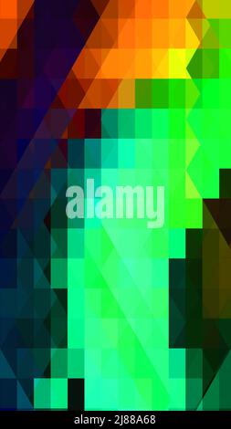 Abstract vivid geometric triangles architectural background vertical layout. Stock Photo
