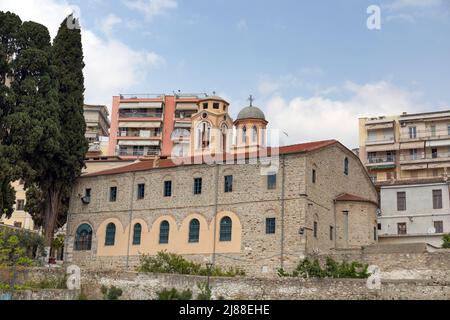 Holy Metropolitan Church of Saint John The Baptist (Timios Prodromos), Kavala, Macedonia, Greece. Stock Photo