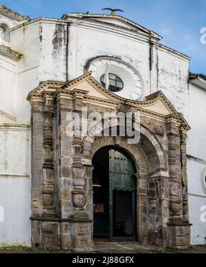 The historic Iglesia de Santo Domingo, Popayan, Colombia, South America. Stock Photo