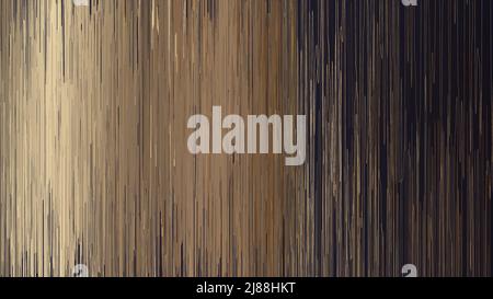 Abstract golden random Irregular vertical lines on dark background texture. Vector illustration Stock Vector