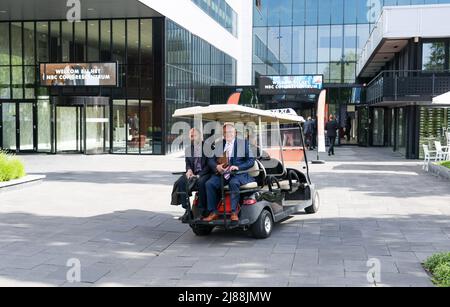 Newgein, Netherlands. 14th May, 2022. 2022-05-14 09:53:26 NEWGEIN - Party members during a party day of the SGP. ANP JEROEN JUMELET netherlands out - belgium out Credit: ANP/Alamy Live News Stock Photo
