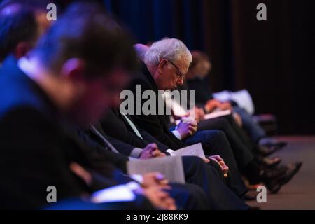 Newgein, Netherlands. 14th May, 2022. 2022-05-14 10:17:17 NEWGEIN - Party members during a party day of the SGP. ANP JEROEN JUMELET netherlands out - belgium out Credit: ANP/Alamy Live News Stock Photo