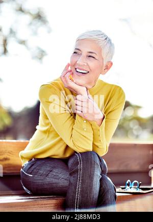 senior woman gray hair portrait beauty beautiful attractive mature retirement elderly gray hair Stock Photo