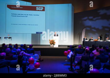 Newgein, Netherlands. 14th May, 2022. 2022-05-14 11:10:49 NEWGEIN - Party leader Cees van der Staaij during a party day of the SGP. ANP JEROEN JUMELET netherlands out - belgium out Credit: ANP/Alamy Live News Stock Photo