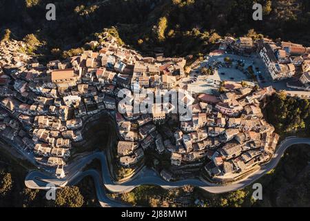 Ancient mountain village of Badolato. Calabria Italy Stock Photo