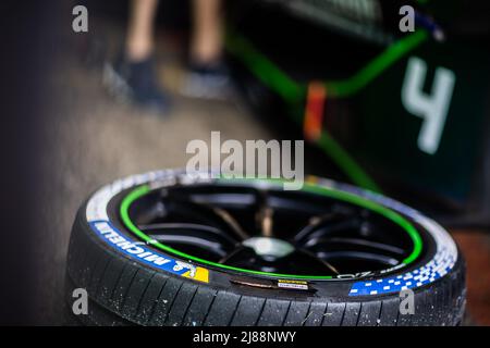 Berlin, Germany. 14th May, 2022. pneus tyres tyre during the 2022 Berlin ePrix, 5th meeting of the 2021-22 ABB FIA Formula E World Championship, on the Tempelhof Airport Street Circuit from May 13 to 15, in Berlin - Photo Germain Hazard / DPPI Credit: DPPI Media/Alamy Live News Stock Photo