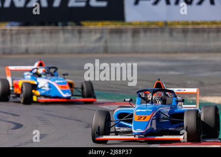 Magny-Cours, France. 14th May, 2022. 27 PIERRE Edgar (fra), Formule 4 - Mygale Genération 2, action during the 3rd round of the Championnat de France FFSA F4 2022, from May 13 to 15 on the Circuit de Nevers Magny-Cours in Magny-Cours, France - Photo Clément Luck / DPPI Credit: DPPI Media/Alamy Live News Stock Photo