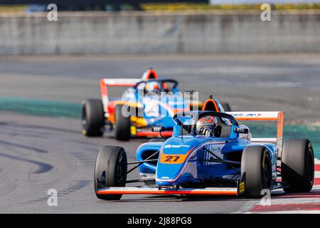 Magny-Cours, France. 14th May, 2022. 27 PIERRE Edgar (fra), Formule 4 - Mygale Genération 2, action during the 3rd round of the Championnat de France FFSA F4 2022, from May 13 to 15 on the Circuit de Nevers Magny-Cours in Magny-Cours, France - Photo Clément Luck / DPPI Credit: DPPI Media/Alamy Live News Stock Photo