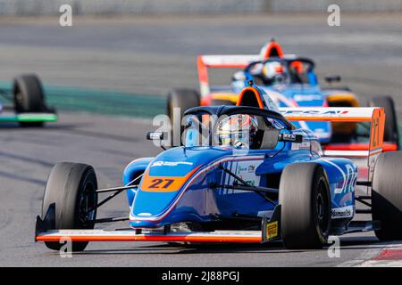 Magny-Cours, France. 14th May, 2022. 27 PIERRE Edgar (fra), Formule 4 - Mygale Genération 2, action during the 3rd round of the Championnat de France FFSA F4 2022, from May 13 to 15 on the Circuit de Nevers Magny-Cours in Magny-Cours, France - Photo Clément Luck / DPPI Credit: DPPI Media/Alamy Live News Stock Photo