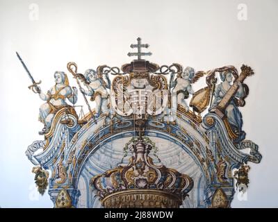 Inside the episcopal palace in Faro at the Algarve in Portugal Stock Photo