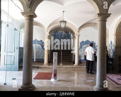 Inside the episcopal palace in Faro at the Algarve in Portugal Stock Photo