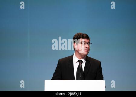 Newgein, Netherlands. 14th May, 2022. 2022-05-14 12:30:11 NEWGEIN - Reverend Maarten Klaassen during a party day of the SGP. ANP JEROEN JUMELET netherlands out - belgium out Credit: ANP/Alamy Live News Stock Photo