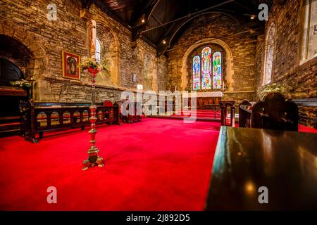 Church of St Thomas the Martyr, Monmouth, Wales. Stock Photo