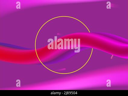 Abstract background curve futuristic backdrop template frame panoramic graphic design vector illustration Stock Vector