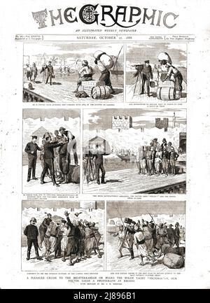 ' ''The Graphic, Front Cover Saturday October 27. 1888', 1888. From, 'The Graphic. An Illustrated Weekly Newspaper Volume 38. July to December, 1888'. Stock Photo