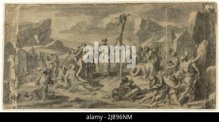 Moses and the Brazen Serpent, n.d. Stock Photo