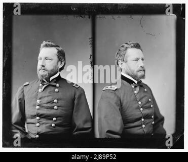 General Albert J. Myer, 1865-1880. Meyer, Gen. Albert J. U.S.A., between 1865 and 1880. [Surgeon, first chief signal officer of the U.S. Army Signal Corps, inventor of wig-wag signaling (or aerial telegraphy), helped found US Weather Bureau]. Stock Photo