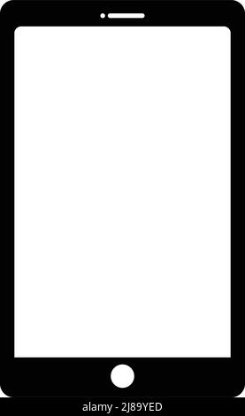 Smartphone icon isolated on transparent background. Editable vector. Stock Vector