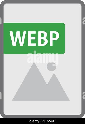 File icon for webp data. Editable vector. Stock Vector