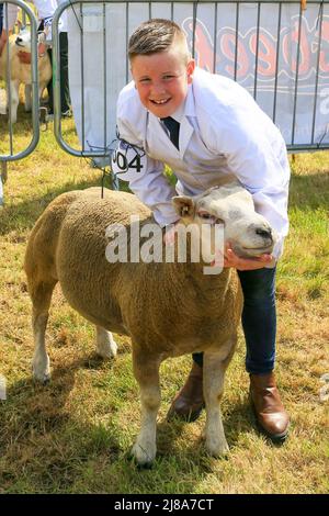 Ayr, UK. 14th May, 2022. After a gap of 2 years because of Covid regulations, Ayr County Show returned to Ayr Racecourse with exhibitions, displays and competitions covering all aspects of agricultural and rural life along with sporting challenges in 'Tug o' War' for both men's and women's teams. The event, thought to be one of the biggest of its kind in Scotland, attracted 1000's of spectators who enjoyed the warm and sunny weather. Credit: Findlay/Alamy Live News Stock Photo