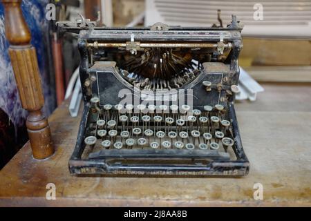 Typewriter at the Aladdin Post office Stock Photo