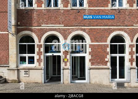 Scherpenheuvel, Flemish Brabant Region, Belgium - 04 11 2022 - Facade of the house of Maria Stock Photo