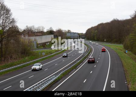 Bunde, Limburg, The Netherlands - - 04 06 2022- Sign and platform of ...