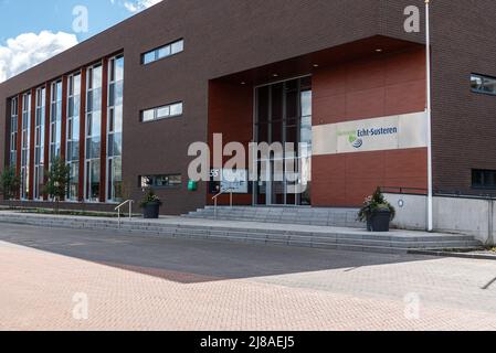 Echt, Limburg, The Netherlands, 04 07 2022 - Facade of the regional town hall Stock Photo