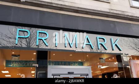 Primark Clothing Shop Sign Stock Photo