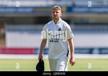 LONDON, UNITED KINGDOM. 14th May, 2022. Luck Hollman of Middlesex during County Championship - Middlesex v Nottinghamshire at The Lord's Cricket Ground on Saturday, May 14, 2022 in LONDON ENGLAND.  Credit: Taka G Wu/Alamy Live News Stock Photo