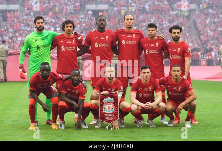 London, UK. 14th May, 2022. 14 May 2022 - Chelsea v Liverpool - Emirates FA Cup Final - Wembley Stadium The Liverpool Team Picture Picture Credit : Credit: Mark Pain/Alamy Live News Stock Photo