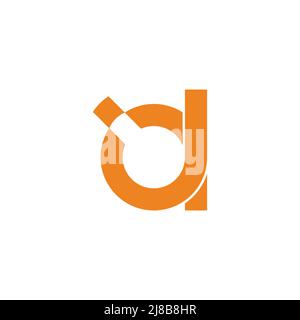 letter d loop box motion object shipping symbol logo vector Stock Vector