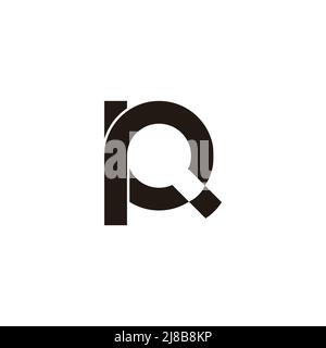 letter pc simple motion circle logo vector Stock Vector