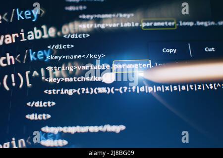 Illustration of code written in binary number system Stock Photo - Alamy