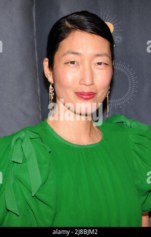 Jihae Kim attends the 35th Anniversary Ellis Island Medals of Honor in New York City. Stock Photo