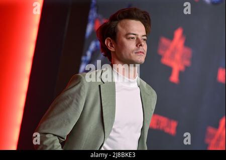 Charlie Heaton attends Netflix's 'Stranger Things' Season 4 New York Premiere at Netflix Brooklyn in New York, NY, May 14, 2022. (Photo by Anthony Behar/Sipa USA) Stock Photo