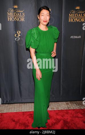 Jihae Kim attends the 35th Anniversary Ellis Island Medals of Honor in New York City. (Photo by Efren Landaos / SOPA Images/Sipa USA) Stock Photo