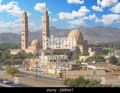 Bahla, Oman - home of the Bahla Fort, a 13th century castle and a UNESCO world heritage site, Bahla is on the main touristic spots in Oman Stock Photo