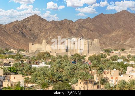 Bahla, Oman - home of the Bahla Fort, a 13th century castle and a UNESCO world heritage site, Bahla is on the main touristic spots in Oman Stock Photo